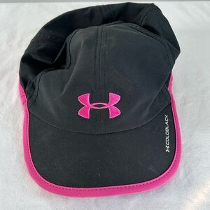 Under Armour Black Cap with Pink Trim